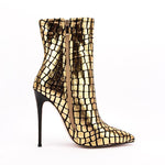 Plaid Ankle Boots
