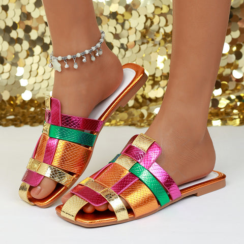Square Toe Slippers
