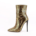 Plaid Ankle Boots