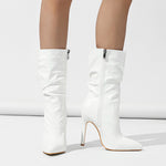 Stiletto Heel Pile Style Boots