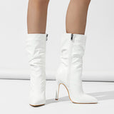 Stiletto Heel Pile Style Boots