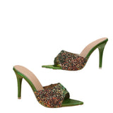 Sequin High Heels