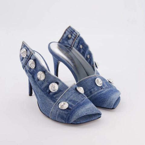 "The Denim" Rivet Heels