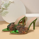 Sequin High Heels