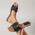 "The Woven" Cross Flat Slides