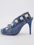 "The Denim" Rivet Heels